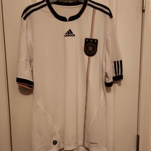 Adidas Germany Duetscher Fussball-bund White Jersey Soccer Football Shirt